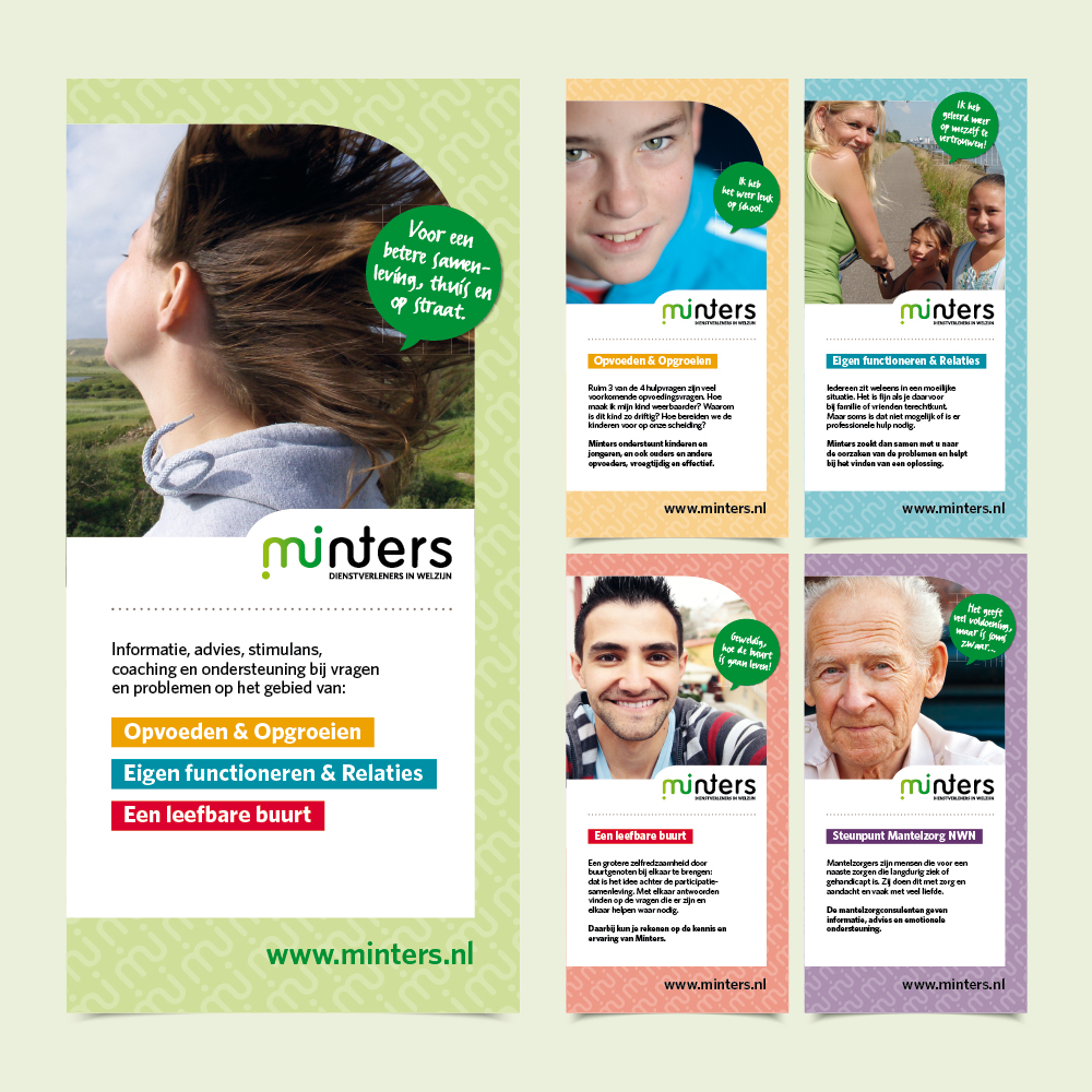 Kijk ontwerp Minters banners