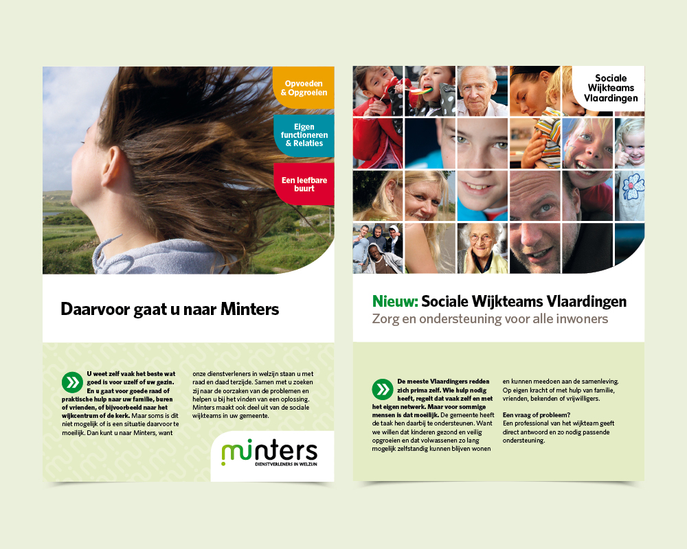 Kijk ontwerp Minters folders