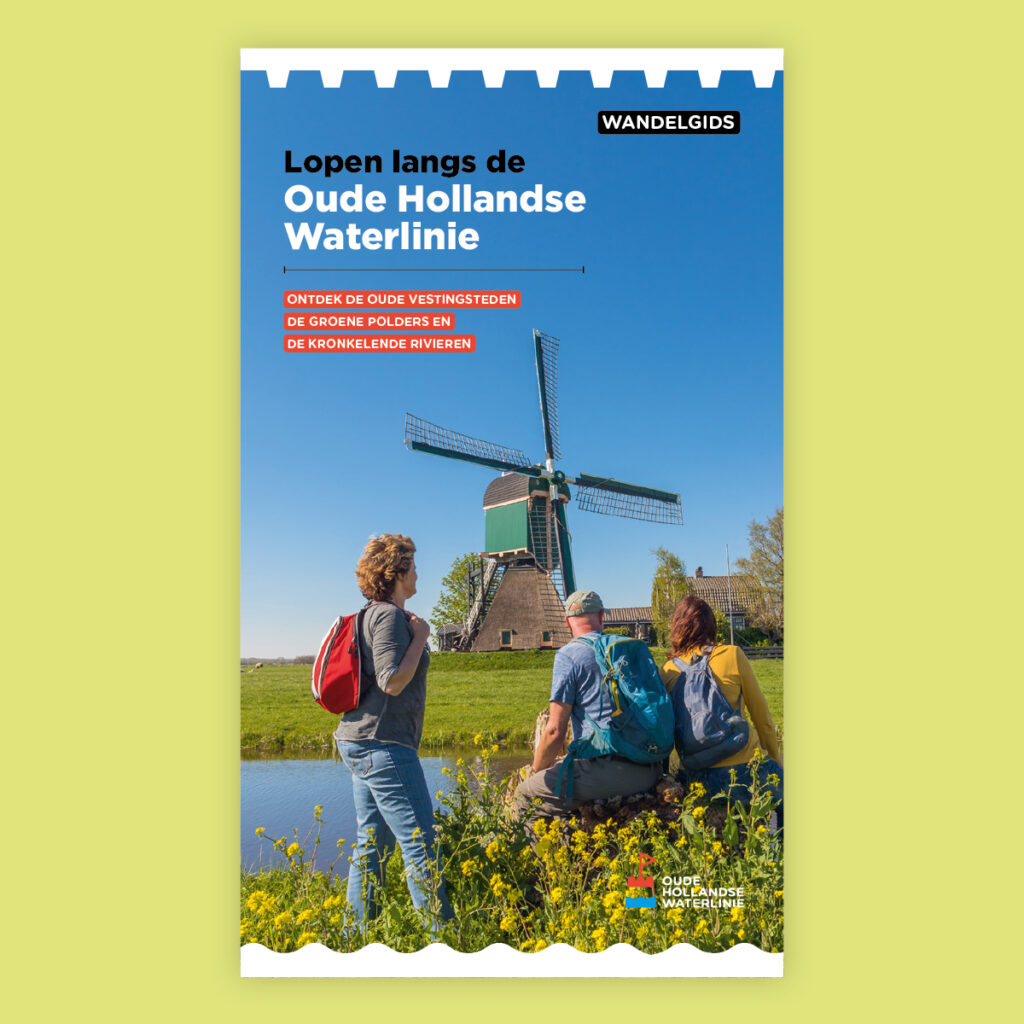 Kijk ontwerp Wandelgids oude hollandse waterlinie cover