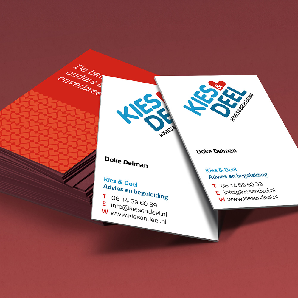 kijk ontwerp Kies en deel visitekaartjes